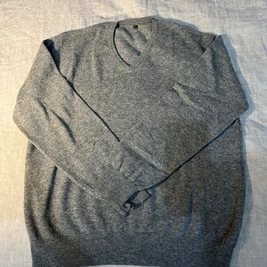Loro Piana Cashmere V-Neck Sweater, Size 50